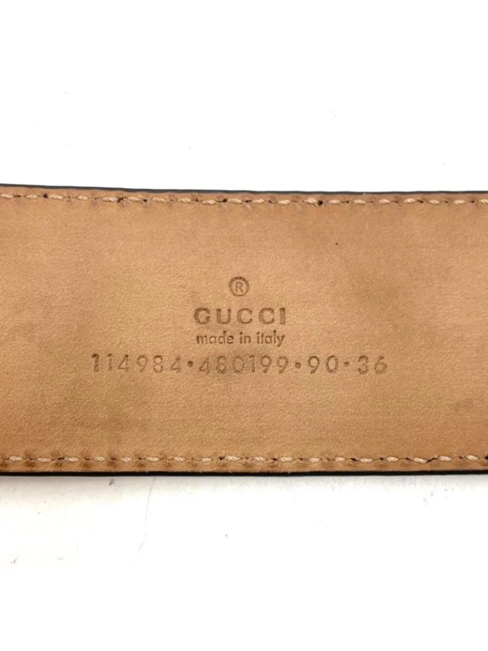 Gucci Interlocking Buckle Guccissima Leather Belt Black - Picture 8 of 16